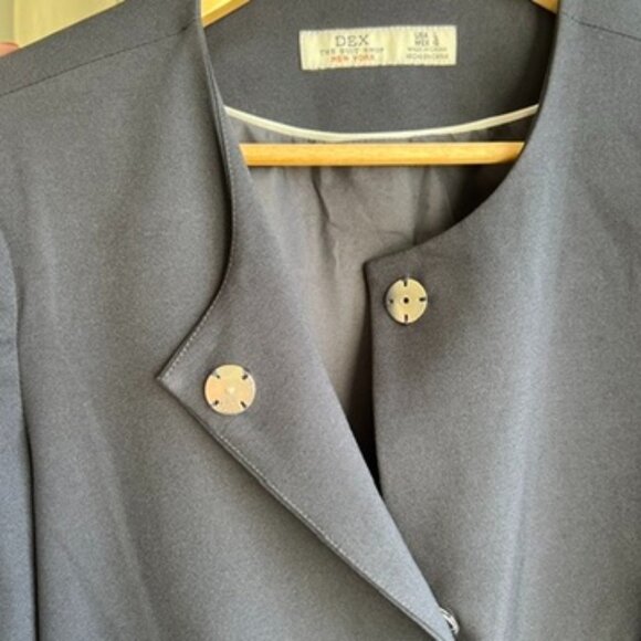 Dex Navy Peplum Blazer - Picture 4 of 4